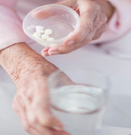 Patient taking medication